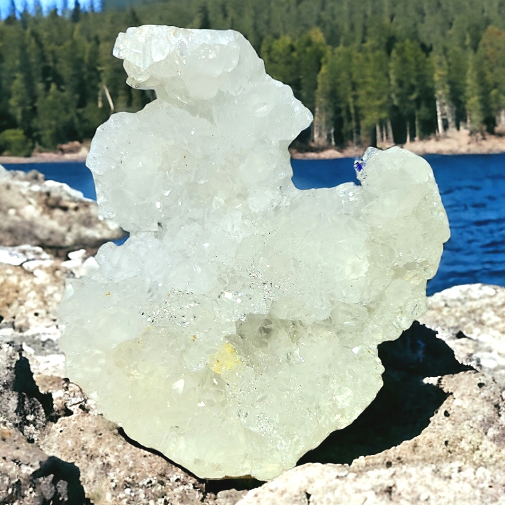 Raw Clear Quartz Geode Cluster